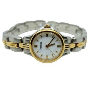BULOVA~46L27~LADIES' STAINLESS STEEL & GOLD CLASSIC WATCH